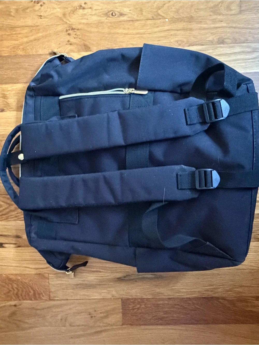 Unisex Black Backpack with Light Trim by Focdod with Laptop Sleeve 15.6inch